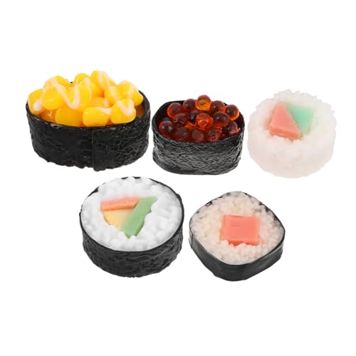 Yardwe 5 Stück Sushi Modell Künstliches Sushi Künstliches Essen Zur Präsentation Gefälschte Dessert Dekorationen Lebensmittel Display Requisiten Mini Simulation Gefälschtes Yardwe 5 Stück Sushi Modell Künstliches Sushi Künstliches Essen Zur Präsentation Gefälschte Dessert Dekorationen Lebensmittel Display Requisiten Mini Simulation Gefälschtes von Yardwe