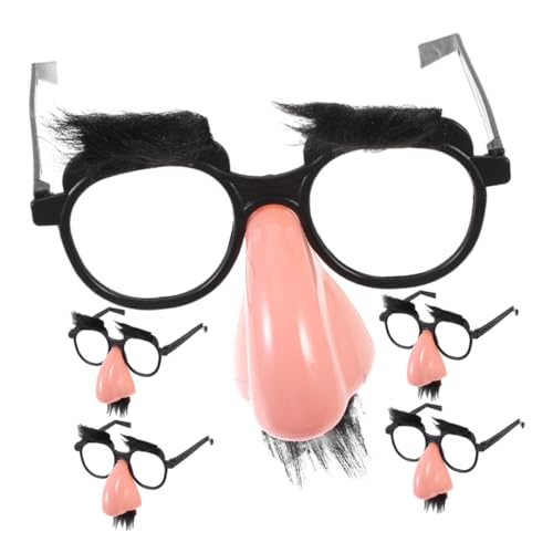 Yardwe 5 Stück Teiliges Bartbrille mit Großer Nase Lustige Kostümbrille für Partys Halloween und Karneval Einfache Anwendung und Langlebig Perfektes Partyzubehör für Männer und Frauen Yardwe 5 Stück Teiliges Bartbrille mit Großer Nase Lustige Kostümbrille für Partys Halloween und Karneval Einfache Anwendung und Langlebig Perfektes Partyzubehör für Männer und Frauen von Yardwe