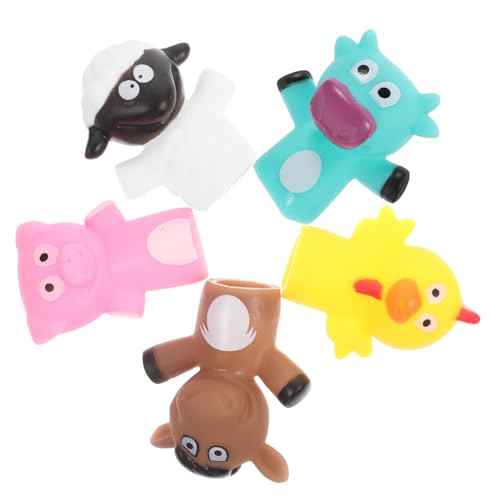 Yardwe 5 Stück Teiliges Cartoon Fingerpuppen für Interaktives Geschichtenerzählen Pädagogisches für Kleinkinder für Geburtstagsfeiern und Klassenbelohnungen von Yardwe