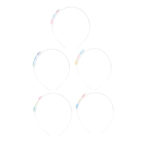 Yardwe 5 Stück Teiliges Cartoon Herzform Haarbänder für Transparente Quicksand Stirnbänder Bunten Farben für Partys und Besondere Anlässe Leicht und Bequem von Yardwe