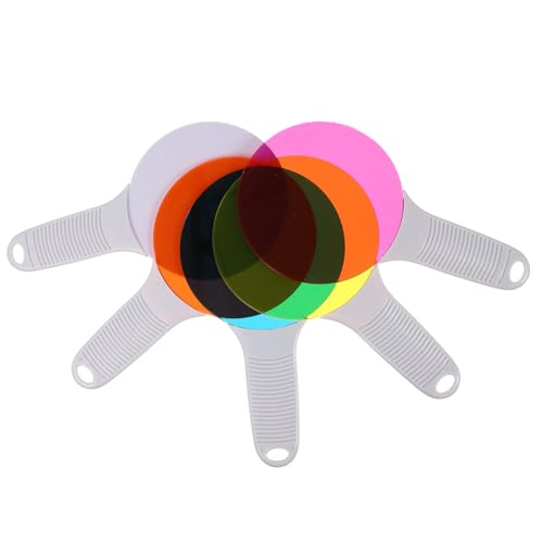 Yardwe 5 Stück Teiliges Farbfilter Robustem Kunststoff Leichtes Lernspielzeug zur Farbenerkennung für Pädagogisches Wissenschaftsspielzeug für Kindergarten und Frühförderung von Yardwe