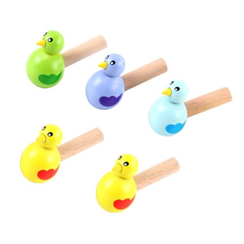 Yardwe 5 Stück Teiliges Holzpfeifen für Vogelpfeifen für Musikalischen Spaß im Freien Interaktives Musikalität und Kreativität von Jungen Zufällige Farbe von Yardwe