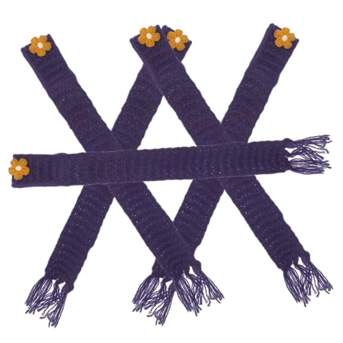 Yardwe 5 Stück Teiliges Mini Puppenschals aus Weichem Strick Verstellbare DIY Zubehör für Puppen Elegante Farbige Mini Schals für Kreative Bastelprojekte von Yardwe