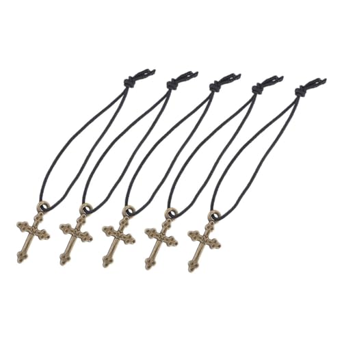 Yardwe 5 Stück Teiliges Puppen aus Messing Kreuzanhänger für Puppenhaus Dekoration und Süße Accessoires für Puppen für Stilvolle Kombinationen und Rollenspiele von Yardwe
