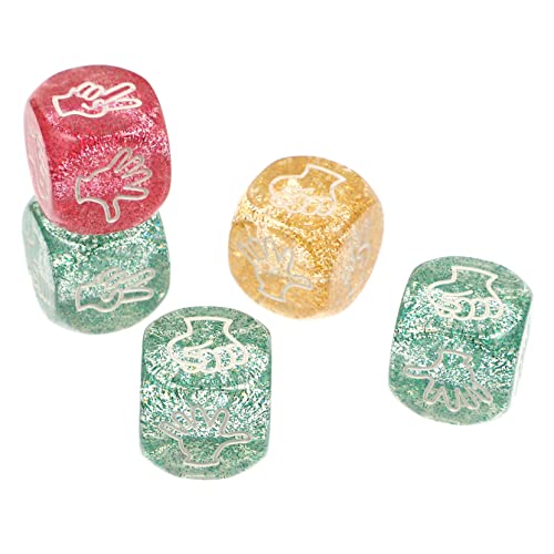 Yardwe 5 Stück Teiliges Set Glitzer für Brettspiele Lustiges Partyspielzeug Spielwürfel für Erwachsene für Spiele Klassenräume und Reisen Yardwe 5 Stück Teiliges Set Glitzer für Brettspiele Lustiges Partyspielzeug Spielwürfel für Erwachsene für Spiele Klassenräume und Reisen von Yardwe