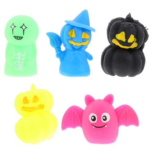 Yardwe 5 Stück Teiliges Set Halloween Fingerpuppen aus TPR für Kreatives Geschichtenerzählen Erwachsene Dekoration für Halloween Yardwe 5 Stück Teiliges Set Halloween Fingerpuppen aus TPR für Kreatives Geschichtenerzählen Erwachsene Dekoration für Halloween von Yardwe
