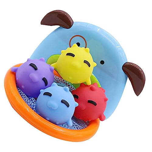 Yardwe 5 Stück Teiliges Set Kreatives Badewannenspielzeug Lustige Wasser Spielzeuge mit Korb für Farbenfrohe Cartoon Designs für Mehr Spaß Beim Sicheres und Langlebiges Material Perfektes von Yardwe
