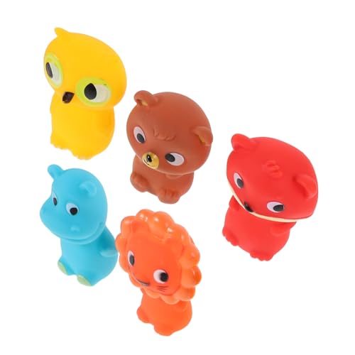 Yardwe 5 Stück Tierische Marionette Figuren Fingerspielzeug Geschichte Zeit Fingerpuppen Fingerpuppen Cartoon-Tier-fingerpuppe Geschichtenerzählende Fingerpuppen Tierpuppen Vinyl von Yardwe