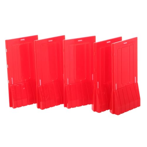Yardwe 5 Stück Verkehrssimulation Spielzeugbagger Mini-orangenkegel Mini -bauspielzeug -verkehrsschilder Für Mini -verkehrskegel Rot Plastik von Yardwe