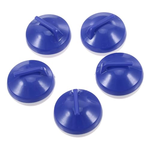 Yardwe 5 Stücke Mini Curling Ball Mini Tisch Curling Bälle Blau Kunststoff von Yardwe
