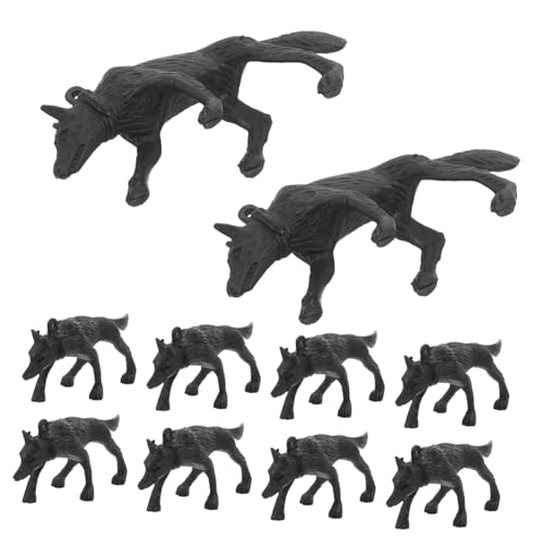 Yardwe 50 Hundestatuen Polizeihundefiguren Aus Kunststoff – Simulation Winziger Tiermodelle Für Die Kognitive Entwicklung Von Kindern – Welpenstatuen Für Den Sandkasten von Yardwe