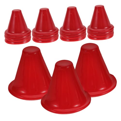 Yardwe 50 Stück 38 Hindernisbecher -Requisiten Einen Stall Mieten Agility-trainingskegel Kleine Für Den Unterricht Sportkegel Für Bohrer Scheibenkegel Plastik Rot Yardwe 50 Stück 38 Hindernisbecher -Requisiten Einen Stall Mieten Agility-trainingskegel Kleine Für Den Unterricht Sportkegel Für Bohrer Scheibenkegel Plastik Rot von Yardwe