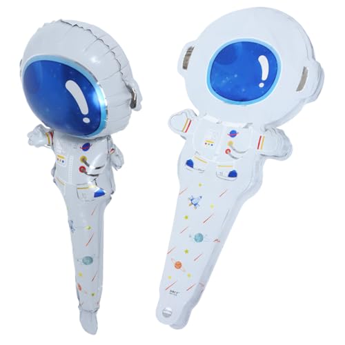 Yardwe 50 Stück Astronautenballon bunt Geburtstagsballon Ballon-Helium klein Platz LED luftballons Folienballon Cartoon-Astronauten aufblasbare Ballons Aluminiumfolie von Yardwe