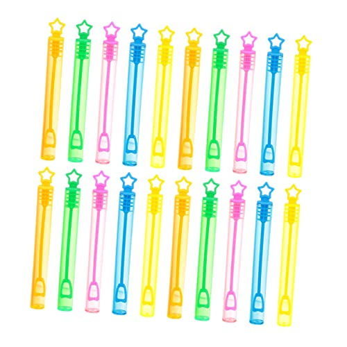 Yardwe 50 Stück Blasen stab Leere Flasche Kind für den Strand Seifenblasenstab für Jungen Blasen Zauberstäbe lustige Blasenstäbe Blase Zauberstabgebläse Plastik Zufällige Farbe von Yardwe