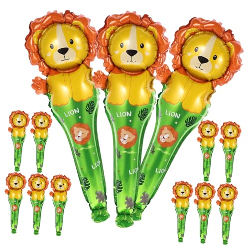 Yardwe 50 Stück Dekorative Requisiten Für Partys Mehrfarbig Ballons in Löwenform Löwen-partydekorationen Partyballons Dekorationen Tragbarer Ballon Aluminiumfolie von Yardwe