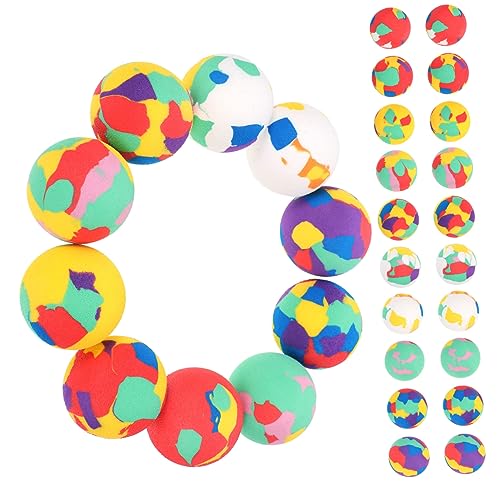 Yardwe 50 Stück Eva Bouncy Balls für Sprungbälle Leicht und Elastisch für Drinnen und Draußen und Fördert und Spaß von Yardwe