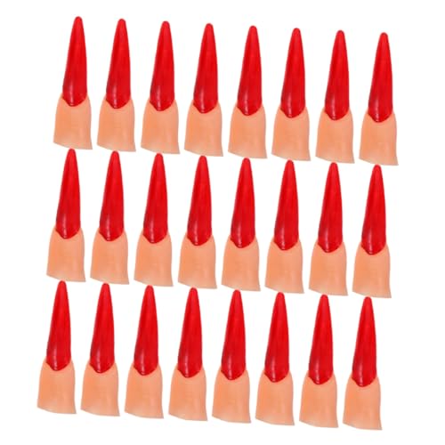Yardwe 50 Stück Halloween Fake Finger mit Roten Krallen Realistische Simulation Fingerprops aus Kunststoff für Halloween Kostüm Party Zaubertricks und Grusel-Cosplay Zubehör Yardwe 50 Stück Halloween Fake Finger mit Roten Krallen Realistische Simulation Fingerprops aus Kunststoff für Halloween Kostüm Party Zaubertricks und Grusel-Cosplay Zubehör von Yardwe