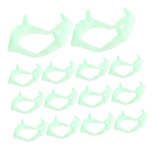 Yardwe 50 Stück Halloween Party Zähne Leuchtende Vampirzähne für Cosplay und Requisiten Lustige Halloween Accessoires für Unheimliche Kostüme und Partys von Yardwe