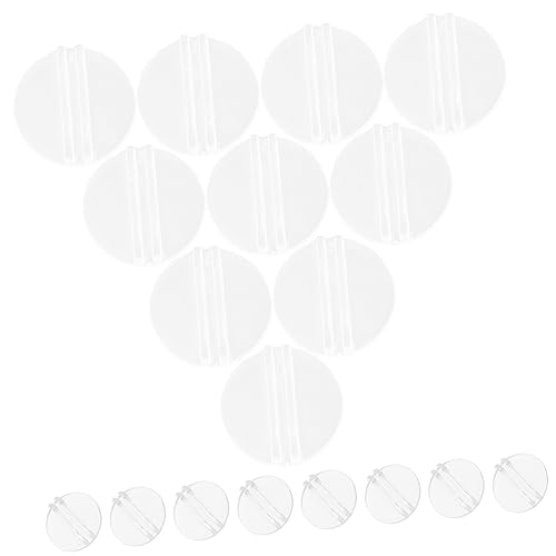 Yardwe 50 Stück Kartenclip -Brettspielzubehör Kartenhalter für Schreibtisch Handel Clear Place -Karten Stehen Stehen Steht blinken Nennen Sie Kartenhalter Visitenkartenständer Plastik von Yardwe