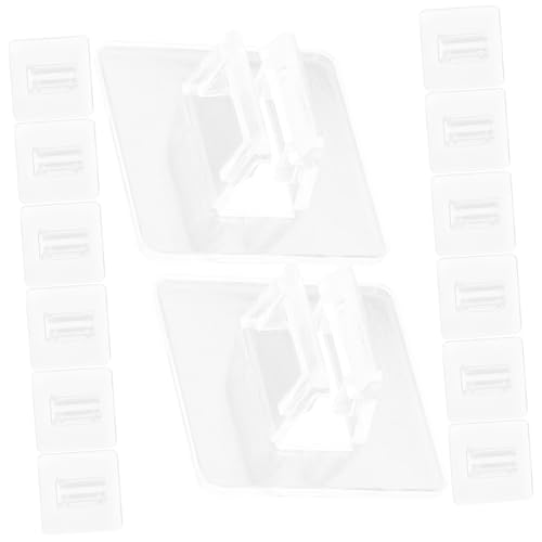 Yardwe 50 Stück Kartenclip -Brettspielzubehör Schlüssel Stand Tragbarer Spielkartenhalter klein Tablett leer Sammelkartenständer Schreibtischkartenhalter Nennen Sie Kartenhalter Plastik von Yardwe