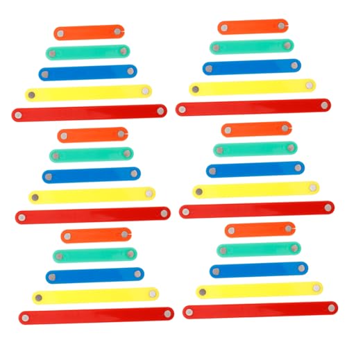 Yardwe 50 Stück Magnetische Spleißstreifen Magnetstifte Für Geometrie-kit Hilfsmittel Für Den Mathematikunterricht Sensorisches Mathe Manipulativ Plastik von Yardwe