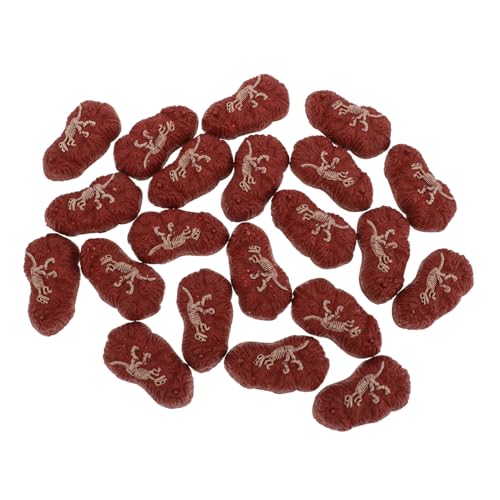 Yardwe 50 Stück Mini Dinosaur Fossil Modelle Teiliges Realistische Dinosaurier Fossilien für Tischdekoration Sandkasten Kreative Bastelprojekte und Entspannende Gestaltung von Yardwe