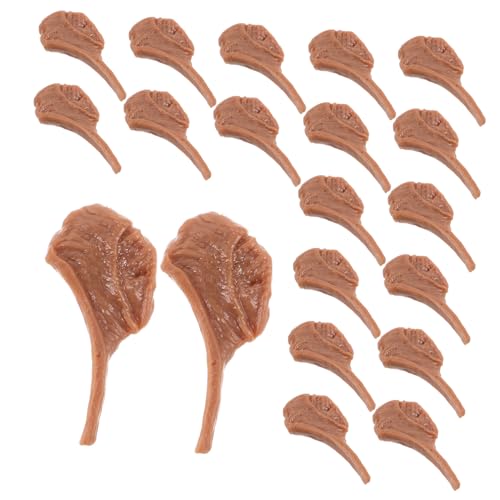 Yardwe 50 Stück Miniature Realistic Steak Modell Handgefertigte Lebensechte Fake Beef Blöcke für Marktdekoration DIY Bastelprojekte Fotografie Requisiten und Miniatur Lebensmittel von Yardwe