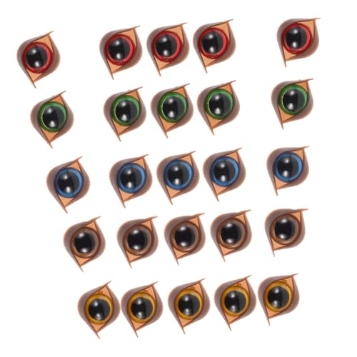 Yardwe 50 Stück Puppenaugen Falsche Augen Augapfelperlen Kunststoff-sicherheitsaugen, Cartoon-Augen Augen Für Häkeltiere Glasaugen Zum Basteln Häkelaugen Kawaii Sicherheitsaugen Plastik von Yardwe