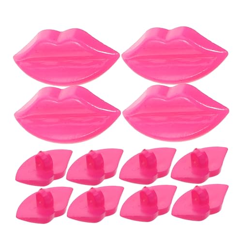 Yardwe 50 Stück Puppengesichts Accessoires Mund Accessoires Kleidungs Ersatzknöpfe Große Lippen Anzugknöpfe Handnähzubehör Knöpfe Zum Basteln Kunststoff Rosy von Yardwe