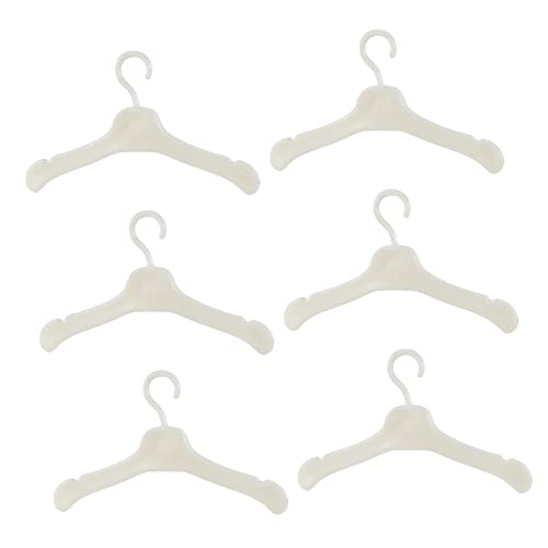 Yardwe 50 Stück Puppenkleiderbügel aus Kunststoff Kleiderständer für Puppenoutfits Zubehör zur Aufbewahrung von Puppenkleidung für Spielzeugpuppen und Puppenhäuser von Yardwe