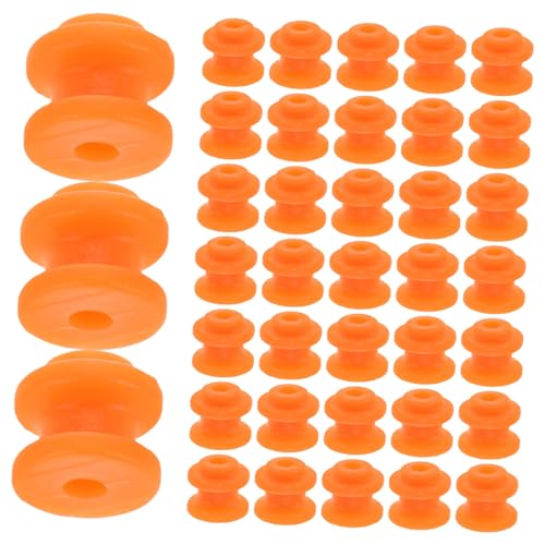 Yardwe 50 Stück RC-Bootsmotor-Kit Zahnräder elektrischer Getriebemotor Maschinengetriebe Kleiner Gleichstrommotor Spielzeugmotor Elektromotor Plastik Orange von Yardwe