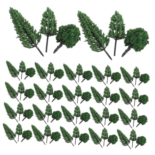 Yardwe 50 Stück Realistische Miniaturbaum Modelle für DIY Mikrolandschaften Künstliche Bäume für und Dorfdekoration Bastelmaterialien für Kreative Projekte von Yardwe