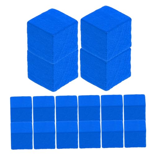 Yardwe 50 Stück Schachzubehör Schachbrett Erwachsene Mini brettspiele schachfiguren Schach für Brettspiel Spielkomponente Spielzubehör Spielmarken Schach Ersatz Tischmarker Holz Blue von Yardwe