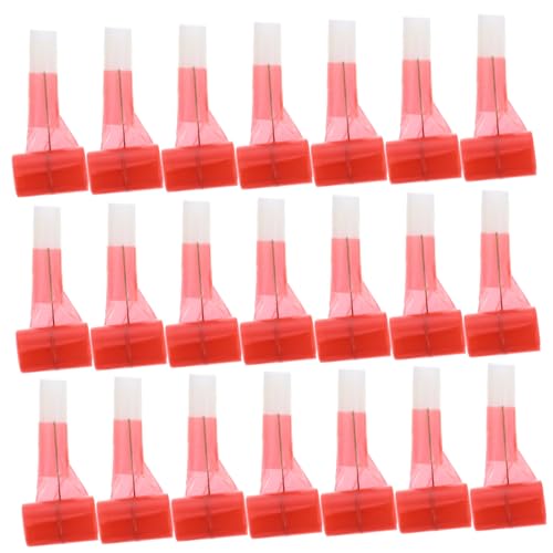 Yardwe 50 Stück Spielzeugzubehör Mit Zunge Kleben Silvester-gebläse Party-Horn Partygebläse Krachmacher Blowouts Krachmacher Partygeschenk Party Blowers Krachmacher Plastik Rot von Yardwe