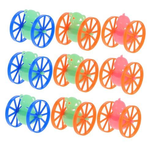 Yardwe 50 Stück Trinkbecherspielzeug auf Rädern Tumbler- lustige tumbler Partyspielzeug Ornamente auf Rädern Cartoon- auf Rädern Plastik von Yardwe
