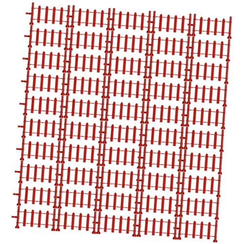 Yardwe 50 Stück Zaun aus Kunststoff Dekorative Zäune für Sandtischmodelle DIY und Zoo Szenen und Waschbar Zubehör für Kreative Bastelprojekte von Yardwe