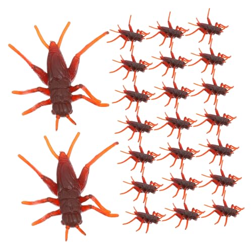 Yardwe 50Stücke Gefälschte Insektenprops Realistische Grillen für Streichspiele für Festivals und Kinderunterhaltung Sichere Simulation aus Hochwertigem Material von Yardwe