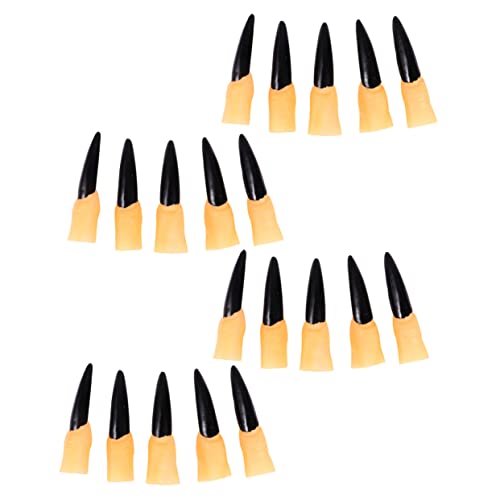 Yardwe 50Stücke Halloween Zombie Gefälschte Finger Nagelabdeckungen Spooky Unheimliche Fingernägel Für Gruselige Partys Für Dekorationen von Yardwe