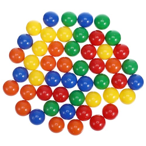 Yardwe 50Stücke Partyspielbälle Bunten Farben Große Plastik Lotteriekugeln für Gewinnspiele Tombola und Kreative Aktivitäten Wiederverwendbar und Leicht zu Handhaben von Yardwe