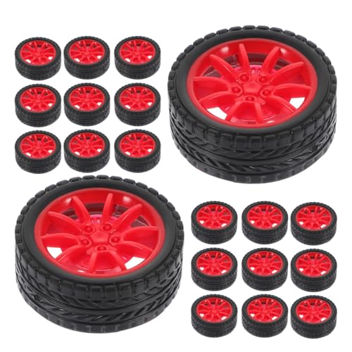 Yardwe 50stücke Rc-spielzeugreifen Aus Kunststoff Für Ersatzreifen Von Spielzeugautos Zubehör Für Modifikationen Kleine Räder Für Automodelle Und LKW-Modelle Geeignet Für von Yardwe