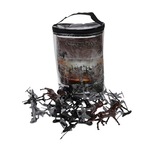 Yardwe 52 Stück Mini-People-Modelle Figur Miniaturen Männer Ritterspielzeug Soldat Miniaturszenen Menschenmodelle Sandtisch Miniaturmenschen Kinderversorgung Plastik von Yardwe