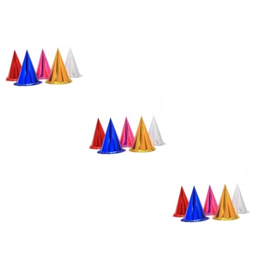 Yardwe 54 Stck. Teiliges Geburtstagsfeier Cone Hüte mit Glitzerndem Quasten für Erwachsene Bunte Partyhüte für Feste Feiern und Jubiläen Zufällige Farbe von Yardwe