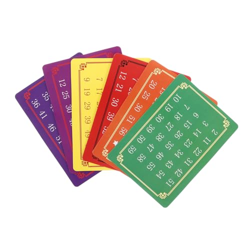 Yardwe Telepathische Zahlenkarten Spielzeug für Gedankenlesetricks 5 Satz für Bühnenauftritte und Halloween Partys Interaktive Gedankenkarten von Yardwe