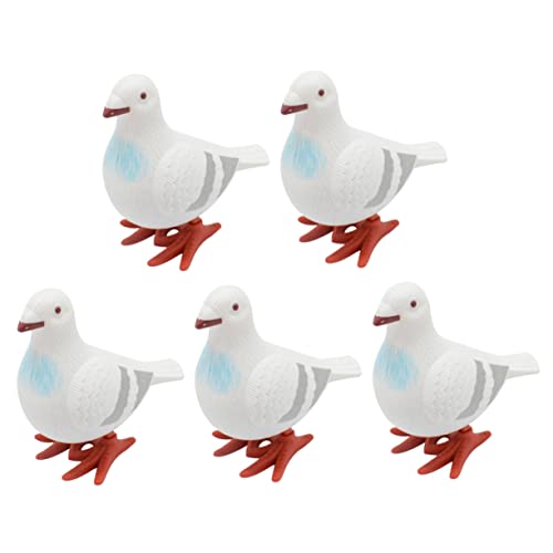 Yardwe 5Stücke Aufzieh Pigeon Interaktives Kinderspielzeug Dekorative Ornamente Und Cartoon Tier Für Springende Pigeon Für Schreibtisch Dekoration Spaß Für Jungen von Yardwe