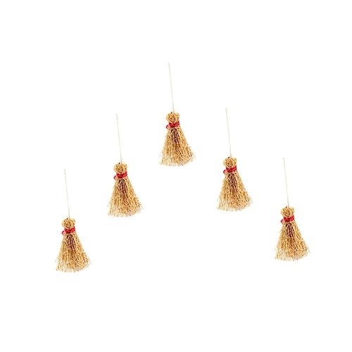 Yardwe 5Stücke Besen Handgemachte Dekoration Für Puppenhaus Und Mikro Besen Zubehör Für Kreative Spielumgebungen Und Desktop Ornamente Rot Yardwe 5Stücke Besen Handgemachte Dekoration Für Puppenhaus Und Mikro Besen Zubehör Für Kreative Spielumgebungen Und Desktop Ornamente Rot von Yardwe