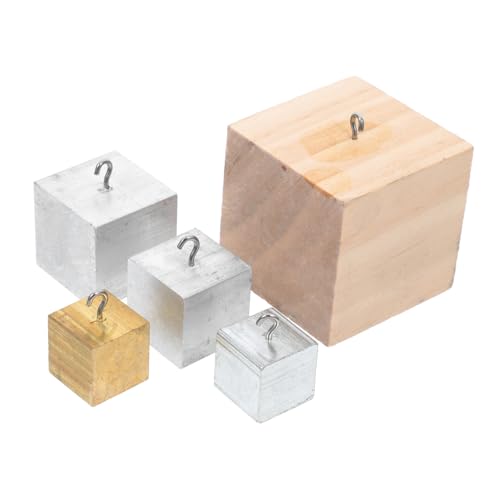 Yardwe 5Stücke Dichtewürfel Set Haken für Physikalische Experimente Langlebig und Vielseitig Einsetzbar der Bildung und Wissenschaft von Yardwe