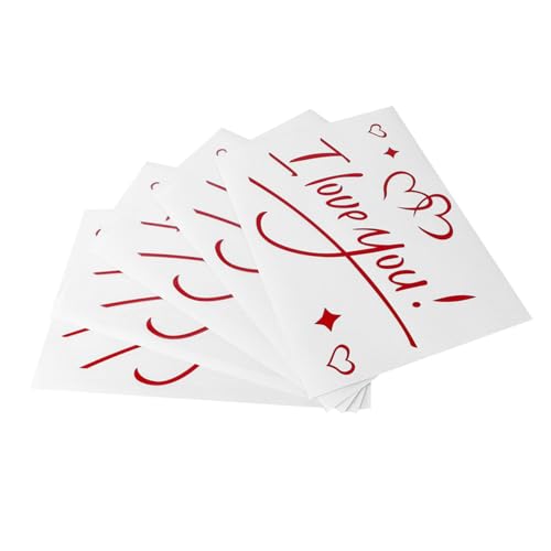 Yardwe 5Stücke Hochzeitsballon Aufkleber Dekorative Ballon Sticker Für Valentinstag Hochzeitsfeiern Für Partydekoration von Yardwe