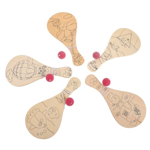 Yardwe 5Stücke Kreative Holzspielzeug für DIY Pat Ball Kreativität und Lernfähigkeiten Verarbeitung Sicher und Yardwe 5Stücke Kreative Holzspielzeug für DIY Pat Ball Kreativität und Lernfähigkeiten Verarbeitung Sicher und von Yardwe