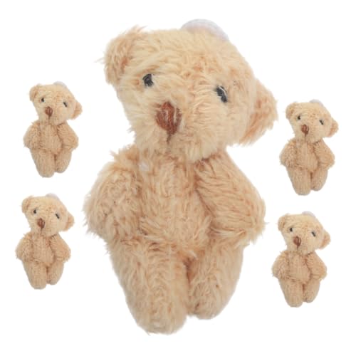 Yardwe 5Stücke Mini Bär Plüschtiere für Schlüsselanhänger und DIY Puppenhausdekoration Handwerkskunst Authentisches Plüschgefühl für und Sammlungen Yardwe 5Stücke Mini Bär Plüschtiere für Schlüsselanhänger und DIY Puppenhausdekoration Handwerkskunst Authentisches Plüschgefühl für und Sammlungen von Yardwe