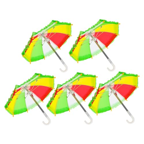 Yardwe 5Stücke Regenschirm Teiliges Für Puppenhäuser Farbenfrohe Deko Requisiten Für Hausornamente Und Zubehör Romantische Schaffen Yardwe 5Stücke Regenschirm Teiliges Für Puppenhäuser Farbenfrohe Deko Requisiten Für Hausornamente Und Zubehör Romantische Schaffen von Yardwe